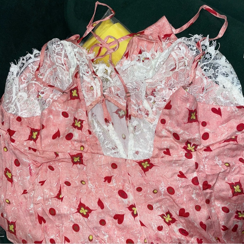 (NWT) Anthropologie GÜLHATUN AYDIN Sweetheart Mini Sleep Dress Nightgown. - Picture 8 of 9